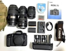 Canon EOS 7D 本体 レンズ4本 バッテリーセットのサムネイル