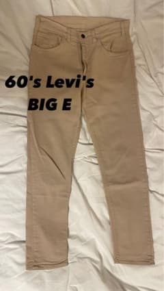 60'sビンテージ リーバイス  Big E 518コットンカツラギパンツのサムネイル