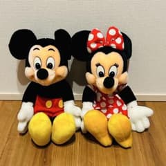 東京ディズニーランド ミッキー ミニー ぬいぐるみ 2個セット レトロ