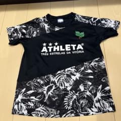 ATHLETA アスレタ Tシャツ 160 ブラック 総柄 サッカーフットサルのサムネイル