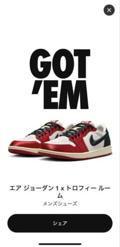 TrophyRoom×AIRJORDAN1 トロフィールーム×エアジョーダン1のサムネイル