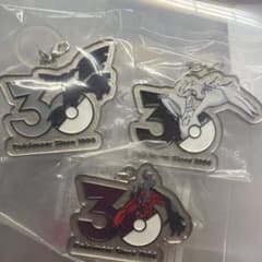 ポケモン 30周年 メタルキーホルダー 3種セットのサムネイル