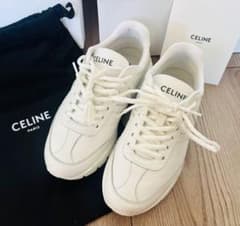 美品】CELINEセリーヌ ランナー CR-02 レースアップ ロースニーカー 