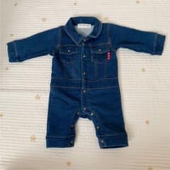 つなぎ ロンパース デニム デニムロンパースのサムネイル