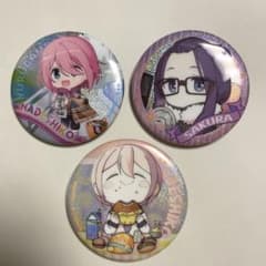 ゆるキャン△ 各務原なでしこ 各務原桜 缶バッジ 3点 セット売り