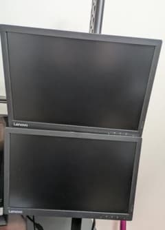 【アーム付2台セット】Lenovo 19.5型モニター E2054A デュアル アーム付2台セット】Lenovo 19.5型モニター E2054A デュアル - メルカリ