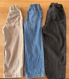 キッズデニムパンツまとめ売りH&M GU（130.140）のサムネイル