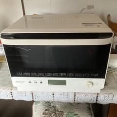 【ジャンク品】SHARP オーブンレンジ オーブン使用可！ SHARP オーブンレンジ RE-SS26B 本体ジャンク品 取説 角皿2枚付き