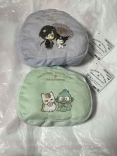 新品未使用 2種 夏目友人帳×サンリオキャラクターズ ふわふわポーチvol.1①