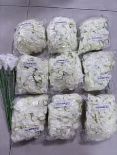 造花 アジサイ 花びら ホワイト 新品の10袋セットのサムネイル