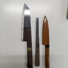 包丁 3本セット 木製ハンドル - メルカリ