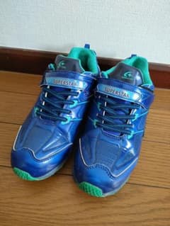 ムーンスターSUPERSTAR キッズスニーカー 青のサムネイル