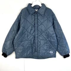 ビッグスミスBIGSMITH襟付きキルティングジャケット中綿入り紺 