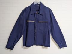60s フランス軍 メカニックジャケット ECLAIRジップ ユーロ古着　短丈のサムネイル