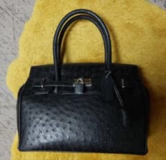 未使用　オーストリッチ　ハンドバッグのサムネイル