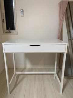 IKEA アレクス ALEX デスク ホワイト - メルカリ