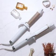 【新品/未使用】絹女 KINUO カールヘアアイロン ホワイト 32mmのサムネイル
