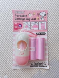 スヌーピー　携帯ゴミ袋ケース&ゴミ袋のサムネイル