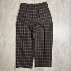 90s vintage LAUTREAMONT チェックウールパンツのサムネイル