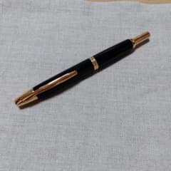 キャップレス万年筆 ブラック ゴールドトリム（太字B）洗浄ずみのサムネイル