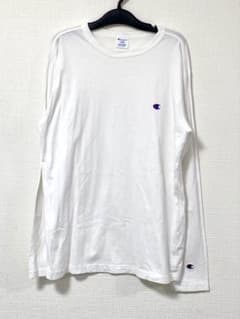 Champion ホワイト Lサイズ 長袖カットソーのサムネイル