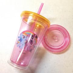 マイリトルポニー ストローカップ アメリカン雑貨 ピンク ストローボトルのサムネイル