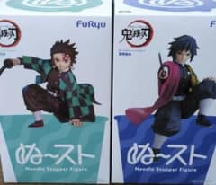 FuRyu 귀멸의 칼날 ぬどる 스토퍼 피규어 탄지로&의용 2개