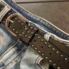 スタッズ ベルト y2k スケーター 黒 平成 　SK8