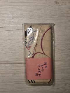 猫柄両面ハンカチ　黒猫唐草のサムネイル
