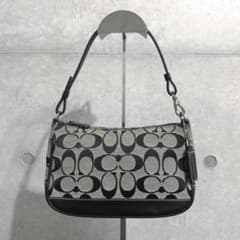 COACH コーチ シグネチャー アクセサリーポーチ ブラック Y2K - メルカリ