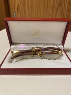 値下げ!!】Cartier カルティエ ヴィンテージ メガネ ウッド - メルカリ