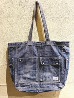 廃盤】ポーター オンス デニム トートバッグ ダメージ加工 スタッズ