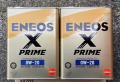 ENEOS X PRIME 0W-20 エンジンオイル 4Lx2缶セット - メルカリ