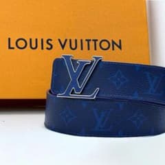 LOUIS VUITTON ベルト サンチュール モノグラム M0159 ブルー - メルカリ