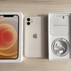 iPhone 12 ホワイト 64GB 本体 充電ケーブル付 - メルカリ