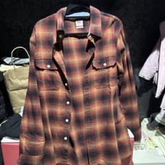 Levi's ネルシャツ チェック柄 レッド系 Mのサムネイル