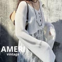 Ameri VINTAGE LAYERED KNIT CARDIGAN TOP - メルカリ