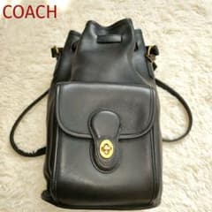 希少美品✨OLD COACH 巾着リュック ターンロック 2WAY 9992 - メルカリ