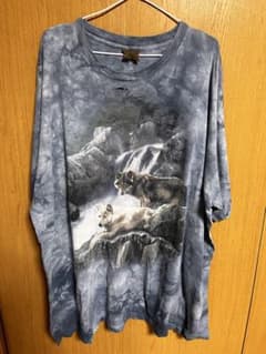 オオカミプリント グレー Tシャツ あのちゃんのサムネイル