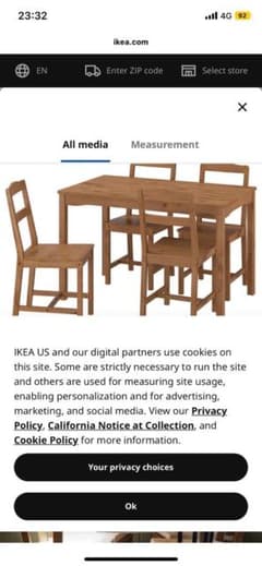 IKEA組み立て式椅子4脚のサムネイル