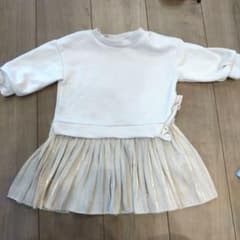 トレーナー付きワンピース　80サイズのサムネイル