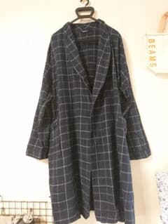 古着 チェック ガウンコート タイロッケンのサムネイル