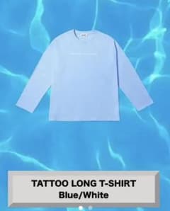 kemio store TATOO LONG T-SHIRT BLUE ロンTのサムネイル
