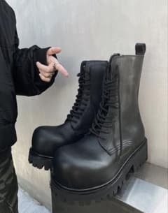 厚底ブーツ ロングブーツ アトムブーツ モードストリート スニーカー