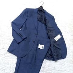 D'URBAN　ダーバン　スーツ　セットアップ　ネイビー　チェック　新品　春夏 D'URBAN ダーバン スーツ セットアップ ネイビー チェック 新品 春夏