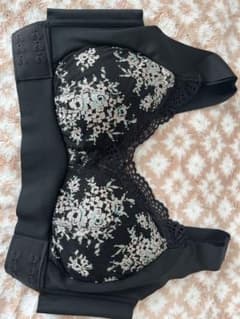Veimia ブラック花柄ブラジャー 34/75のサムネイル