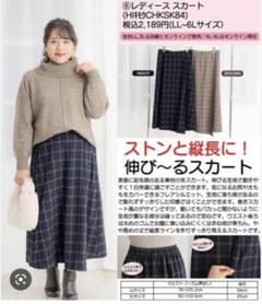 【ひろ様専用です】ぽっちゃりアラサー hina　起毛チェックスカートのサムネイル