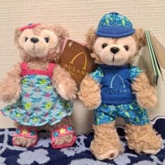 アウラニ限定】ダッフィー＆シェリーメイ ぬいぐるみストラップ セット
