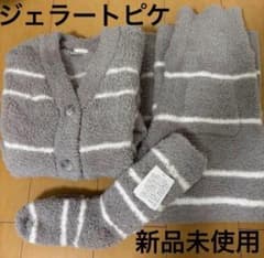 ジェラートピケ ルームウェア ボーダー 3点セット 靴下 福袋 もこもこ