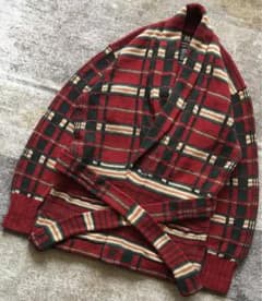 RRL ダブルアールエル　三ツ星タグ　ニットガウン 美品 ヴィンテージ RRL - 初期の名作 三ツ星タグ 90's RRL ダブルアールエル ニット